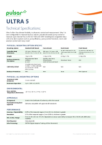 Thumbnail of document Data Sheet - Ultra 5